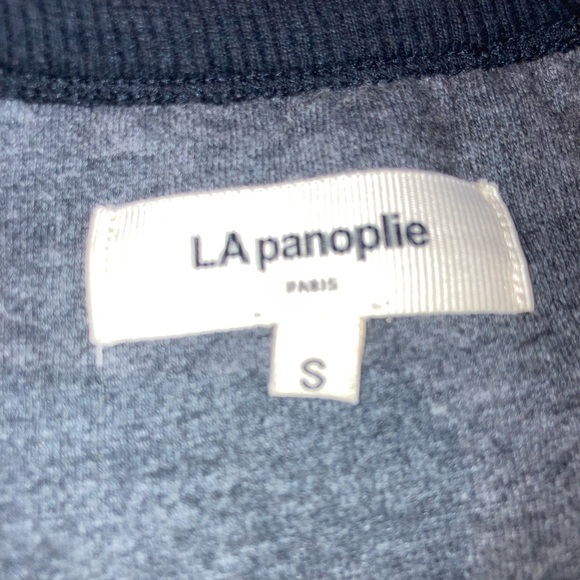 La panoplie Paris Mens grey and black sweater size s - Picture 2 of 2